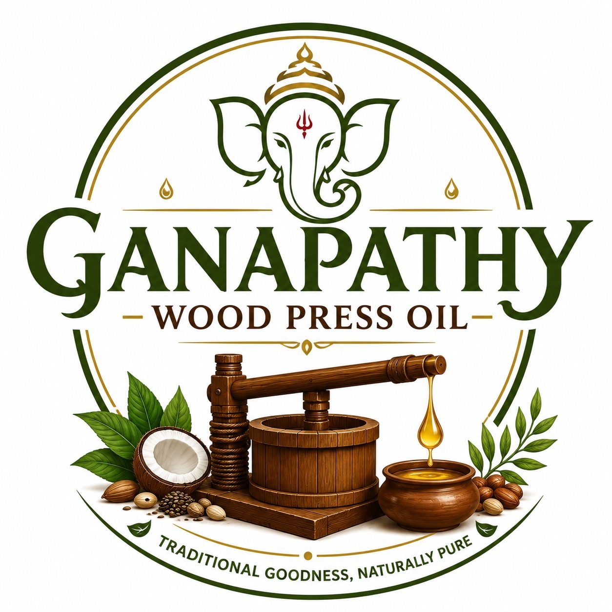 Ganapathy Wood Press Oil Logo